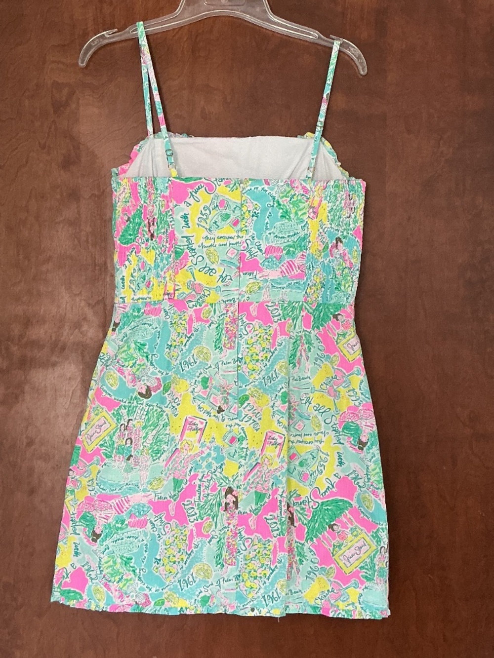 Lilly Pulitzer sz 4 Jesse Ruffle Romper Pop Up in the Beginning - Picture 10 of 12